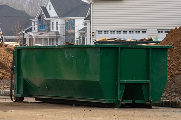 the rental cost for a construction dumpster is determined by the size of the dumpster and the length of the rental period